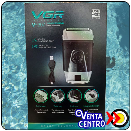 VGR V-307 afeitadora eléctrica en seco y húmedo para hombre - Home